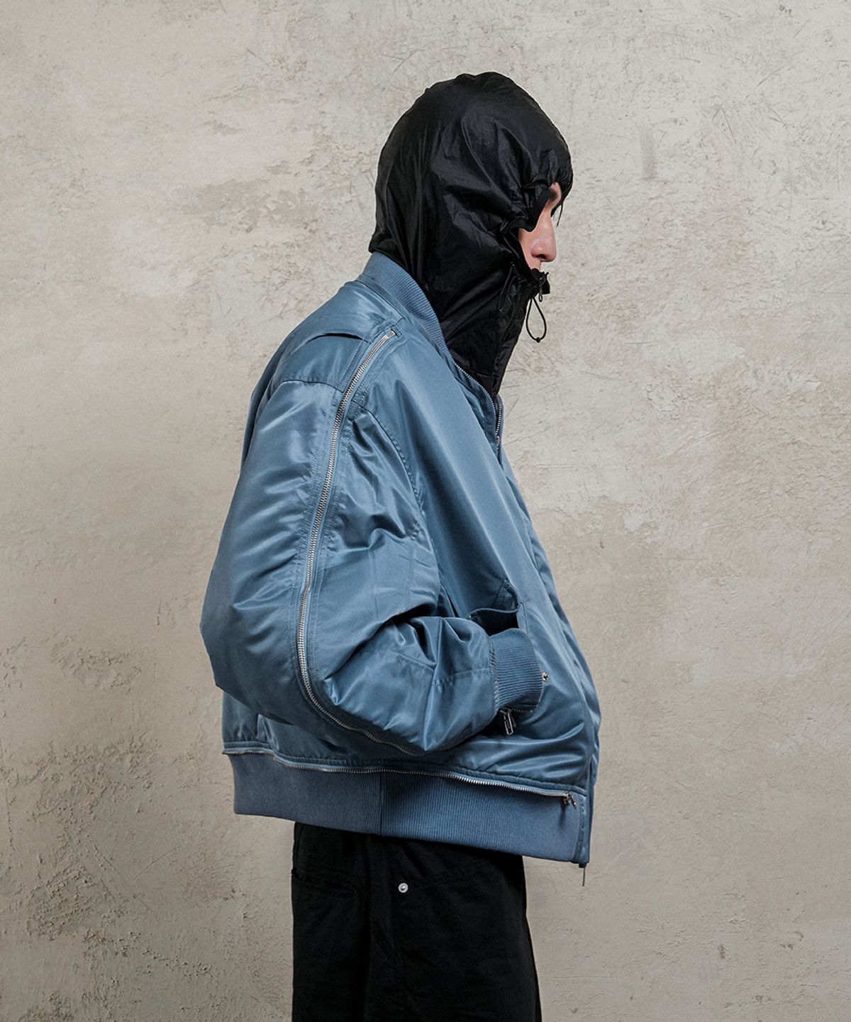 그레일즈(GRAILZ) MULTI ZIPPER MA-1 JACKET [KHAKI]