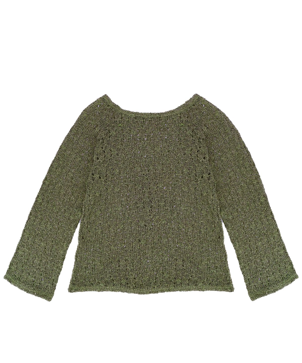쎄쎄쎄(SETSETSET) NET KNIT TOP KHAKI