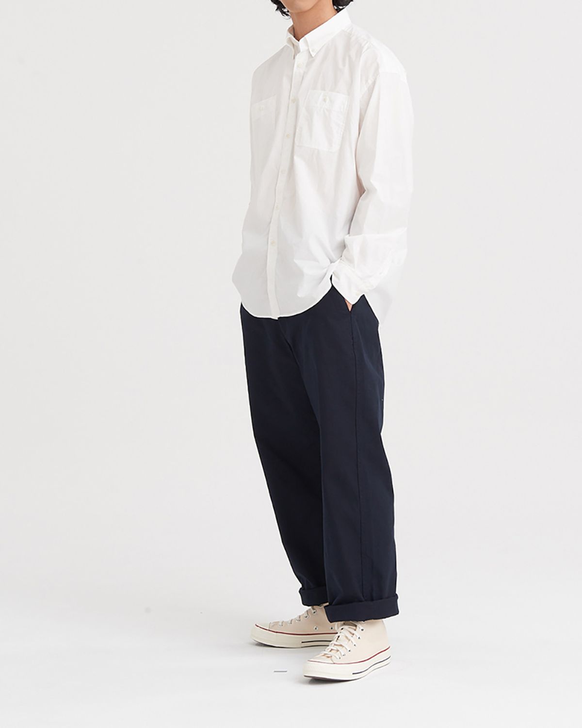 히즈핸더(HISHANDER) WIDE STRAIGHT PANTS