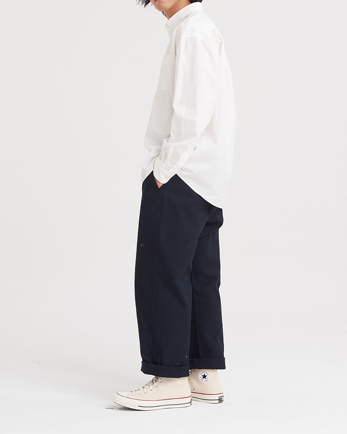 히즈핸더(HISHANDER) WIDE STRAIGHT PANTS