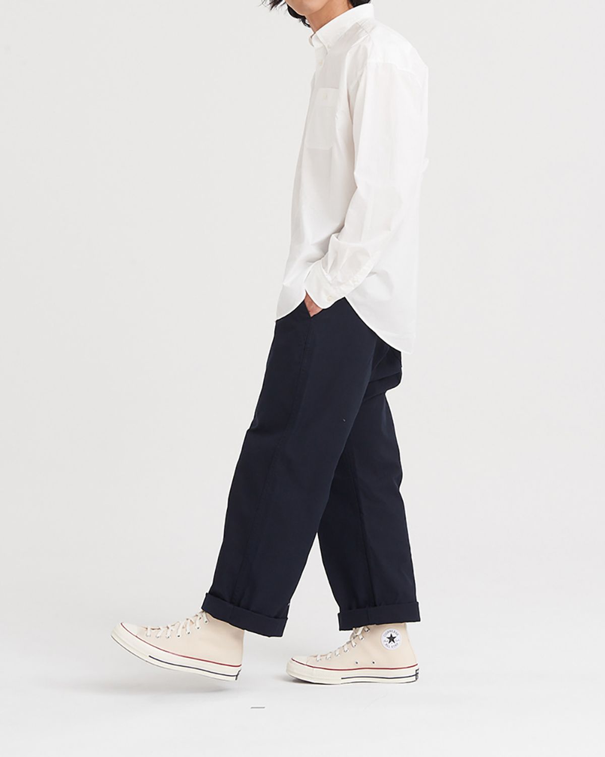 히즈핸더(HISHANDER) WIDE STRAIGHT PANTS