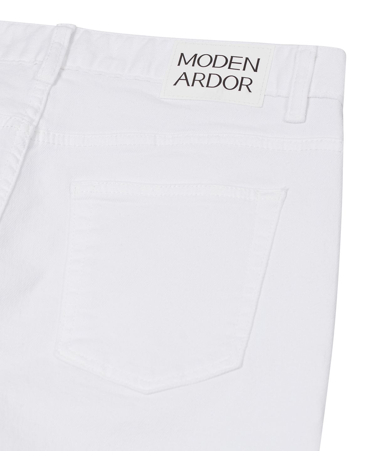 모덴아르더(MODEN ARDOR) 와이드 스트레이트 핏 데님 팬츠 (화이트)