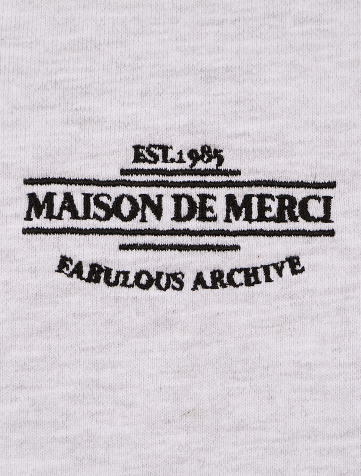 라 메종 스튜디오(LA MAISON STUDIO) 우먼즈 크롭 브이넥 스포츠 무드 헤비테리 맨투맨 애쉬그레이(FCD3TS709W)
