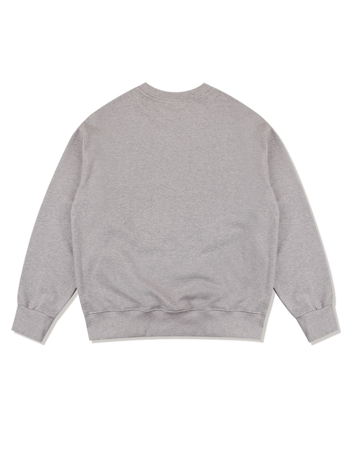 라 메종 스튜디오(LA MAISON STUDIO) UNISEX 메종 리트리버패치 헤비테리 맨투맨 멜란그레이(FCD3TS802M)