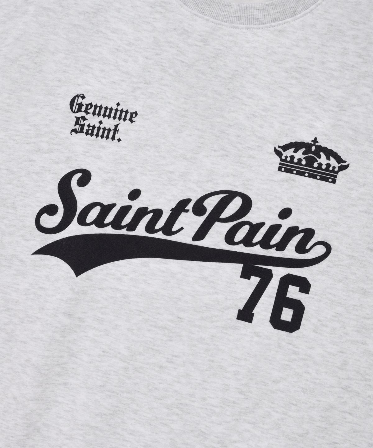 세인트페인(SAINTPAIN) SP 팀 리그 크루넥-애쉬 멜란지