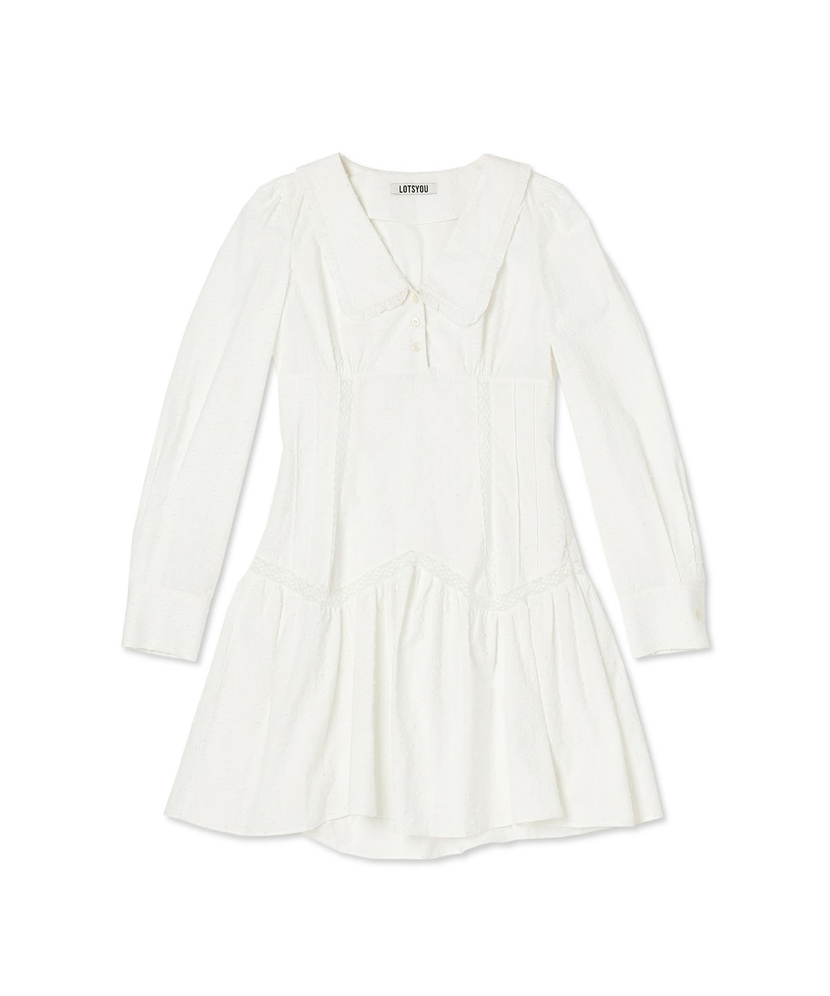 라츠유(LOTSYOU) lotsyou_Barrymore Dress White
