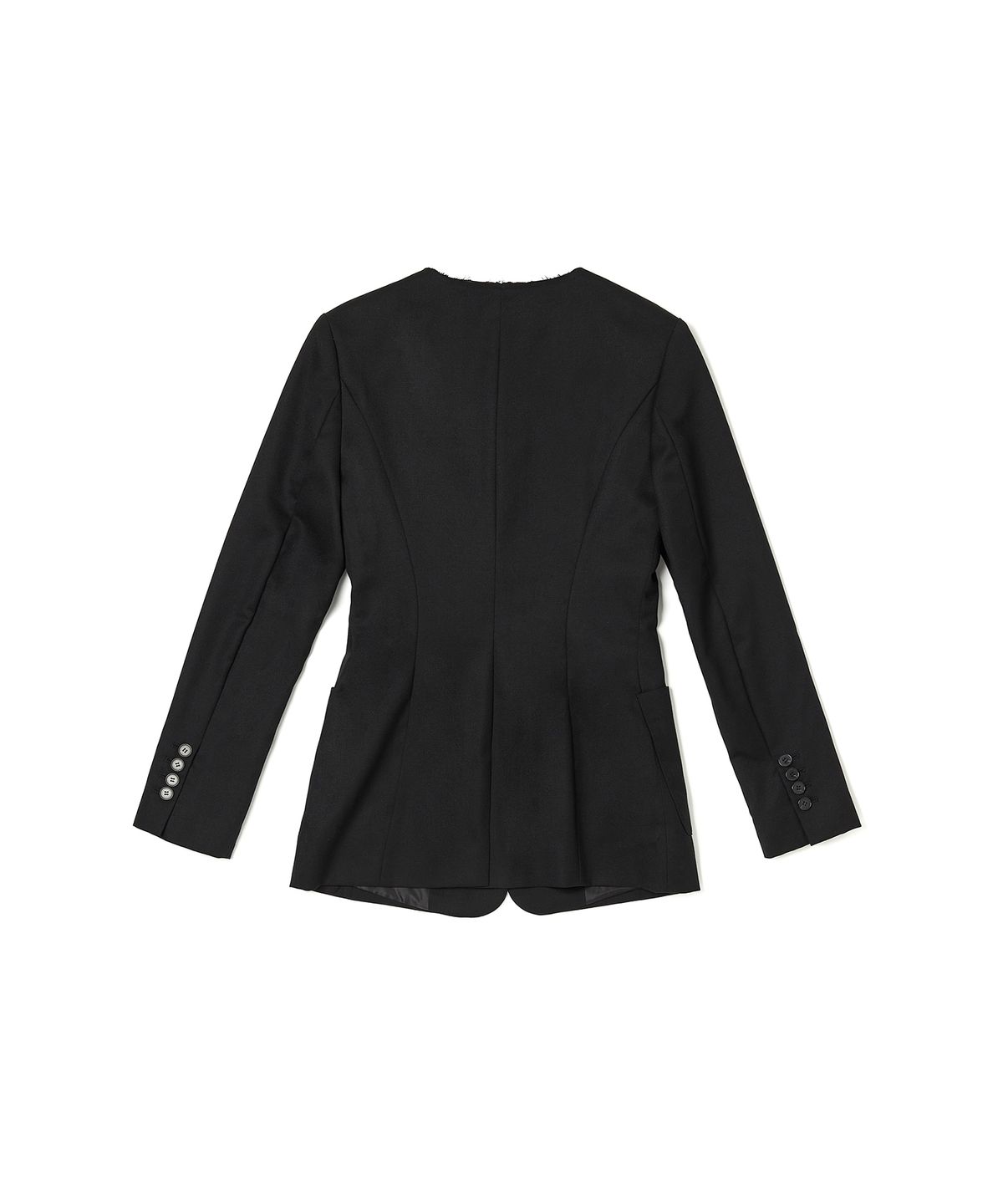 라츠유(LOTSYOU) GIGI Raw Edge Jacket Black