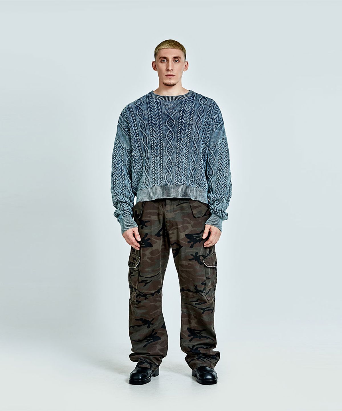 51퍼센트(51PERCENT) Banding cargo pants - camo