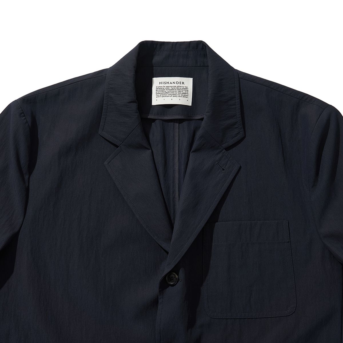 히즈핸더(HISHANDER) 4BUTTON NOTCHED LAPEL JACKET