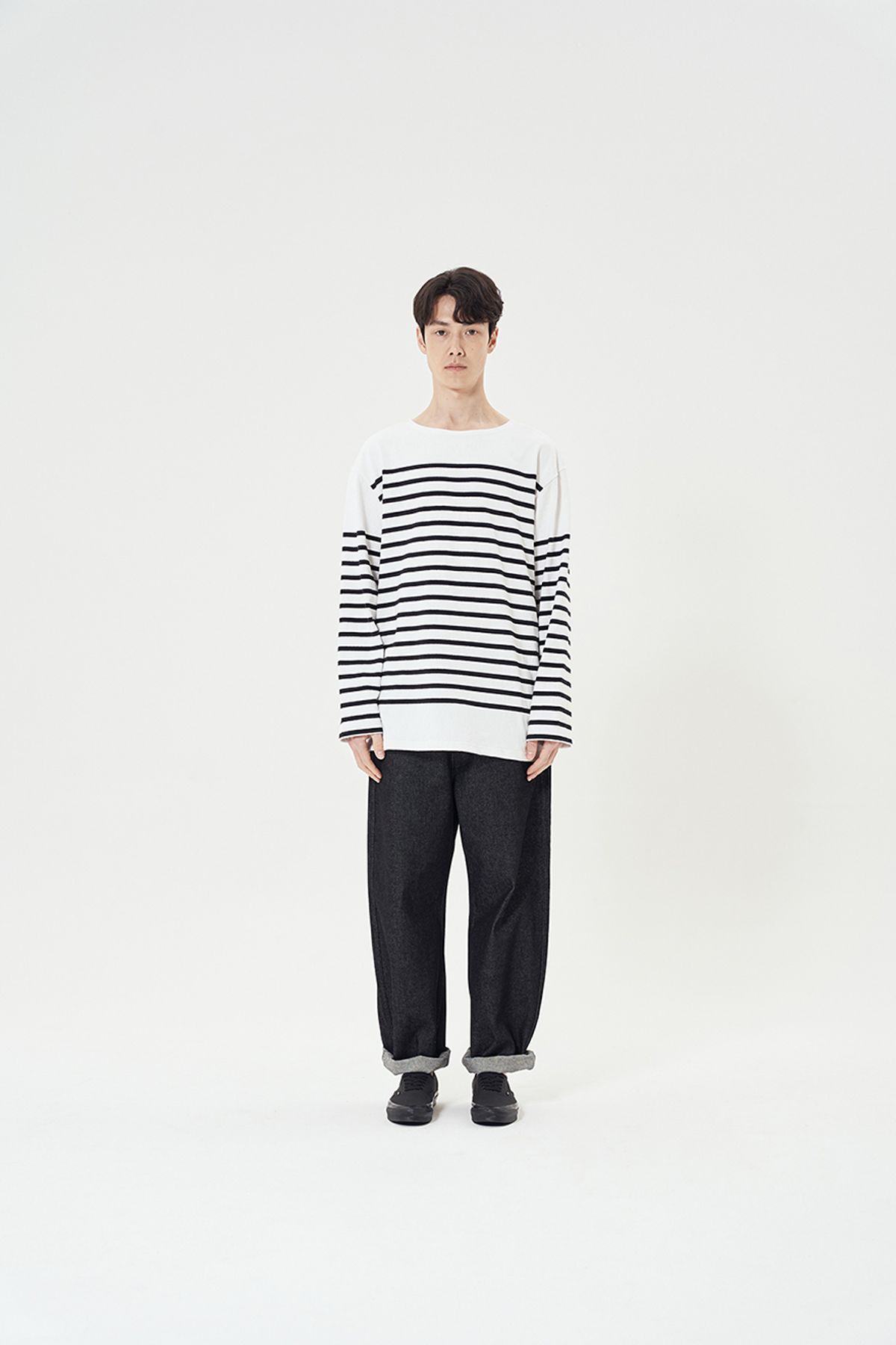 히즈핸더(HISHANDER) LONG SLEEVE STRIPE T-SHIRTS