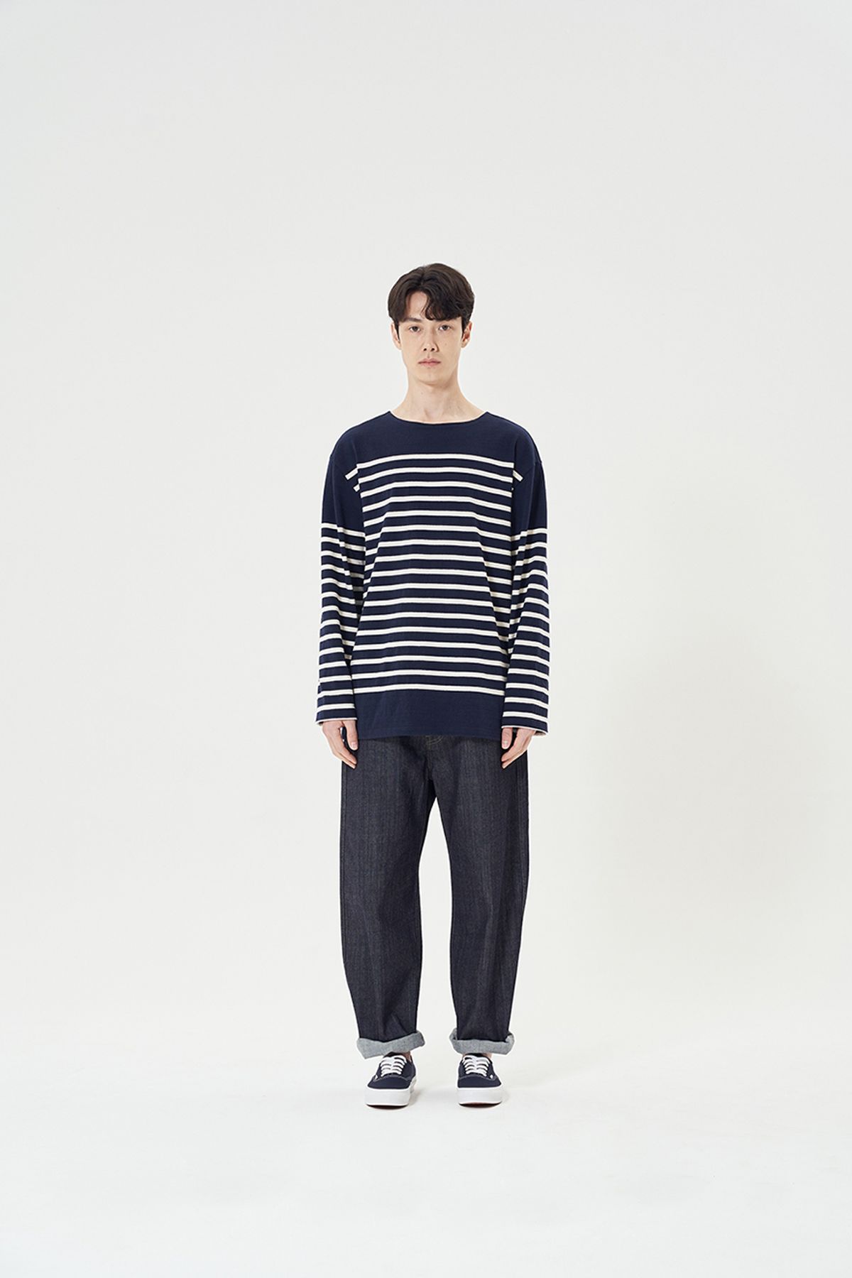 히즈핸더(HISHANDER) LONG SLEEVE STRIPE T-SHIRTS