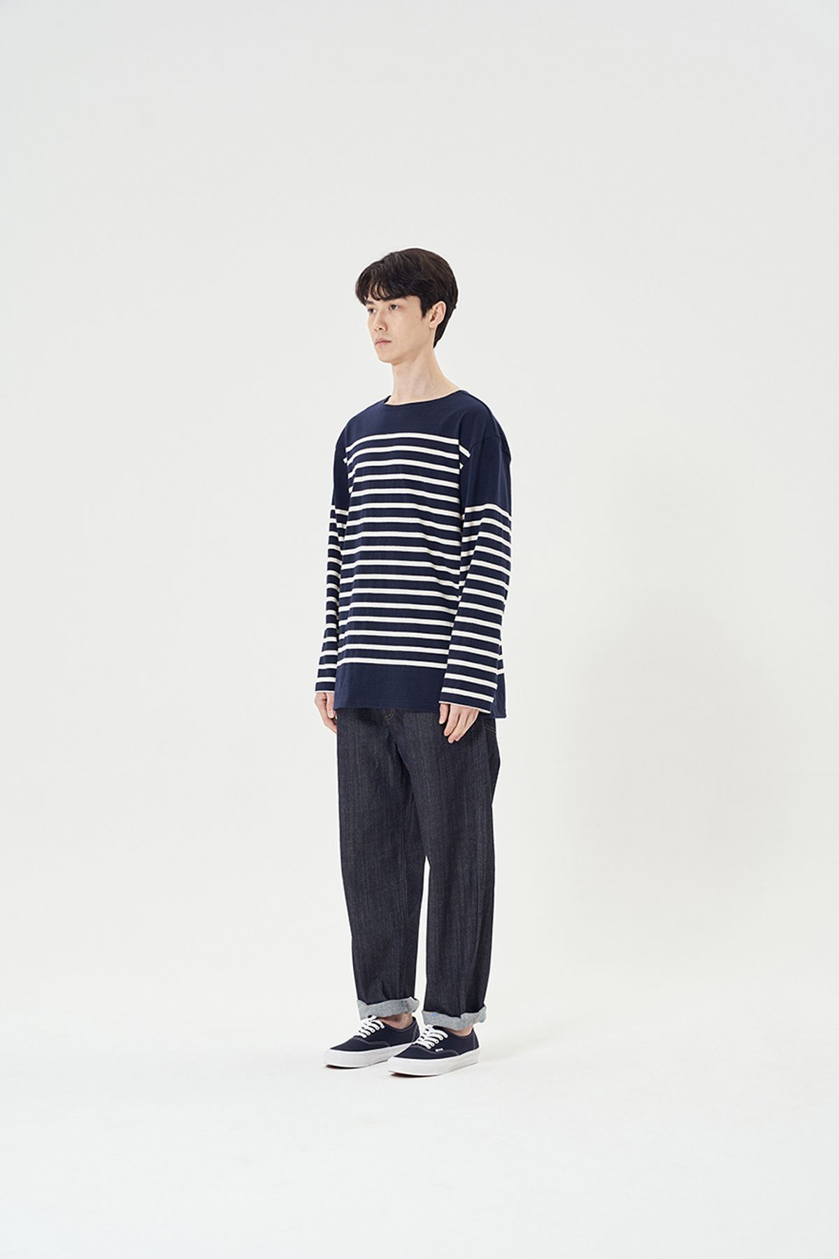 히즈핸더(HISHANDER) LONG SLEEVE STRIPE T-SHIRTS