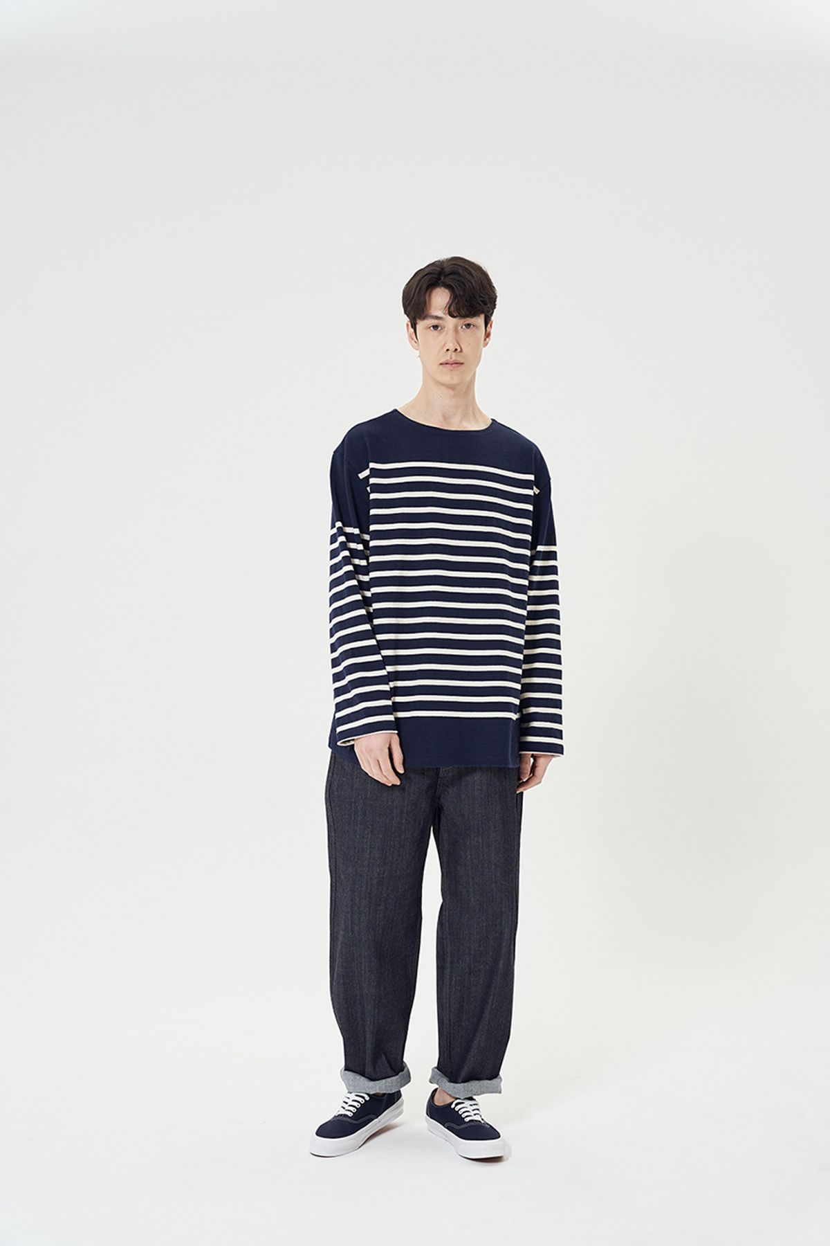 히즈핸더(HISHANDER) LONG SLEEVE STRIPE T-SHIRTS