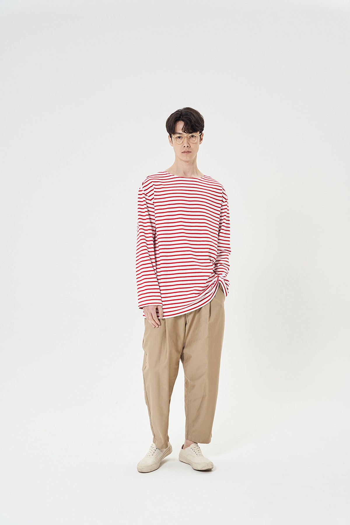 히즈핸더(HISHANDER) LONG SLEEVE STRIPE T-SHIRTS
