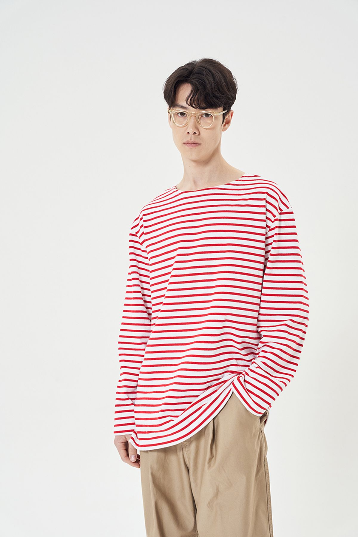 히즈핸더(HISHANDER) LONG SLEEVE STRIPE T-SHIRTS