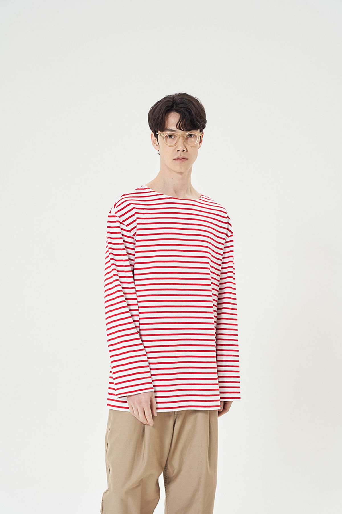 히즈핸더(HISHANDER) LONG SLEEVE STRIPE T-SHIRTS