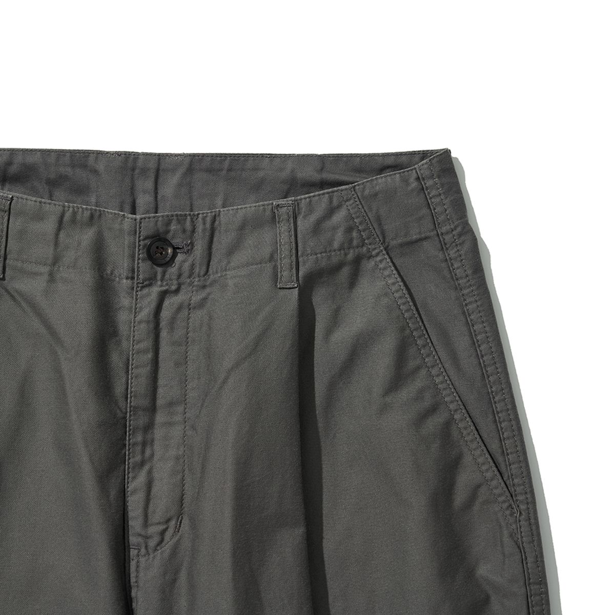 히즈핸더(HISHANDER) MOLESKIN WIDE TAPERED PANTS