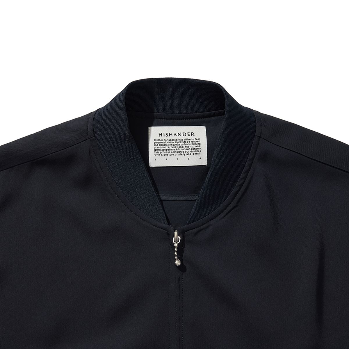 히즈핸더(HISHANDER) STRETCH TWILL BOMBER JACKET