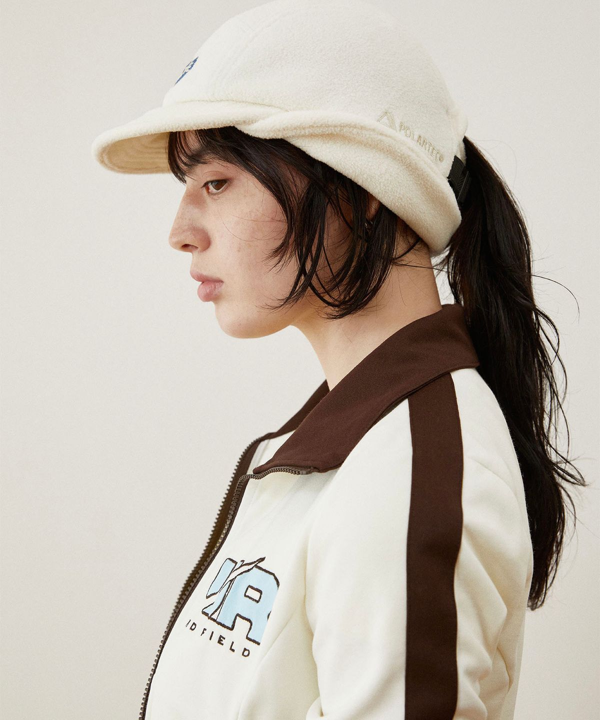 썬러브(SUNLOVE) Polartec® Heart Earflap Cap Ivory