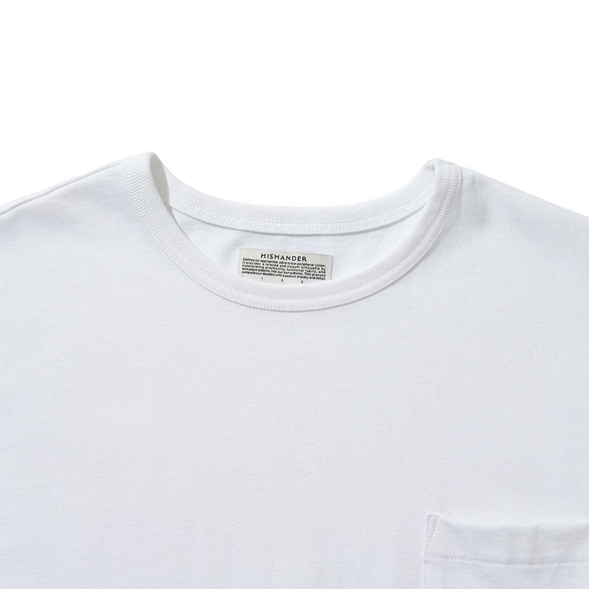 히즈핸더(HISHANDER) ROUND POCKET T-SHIRTS