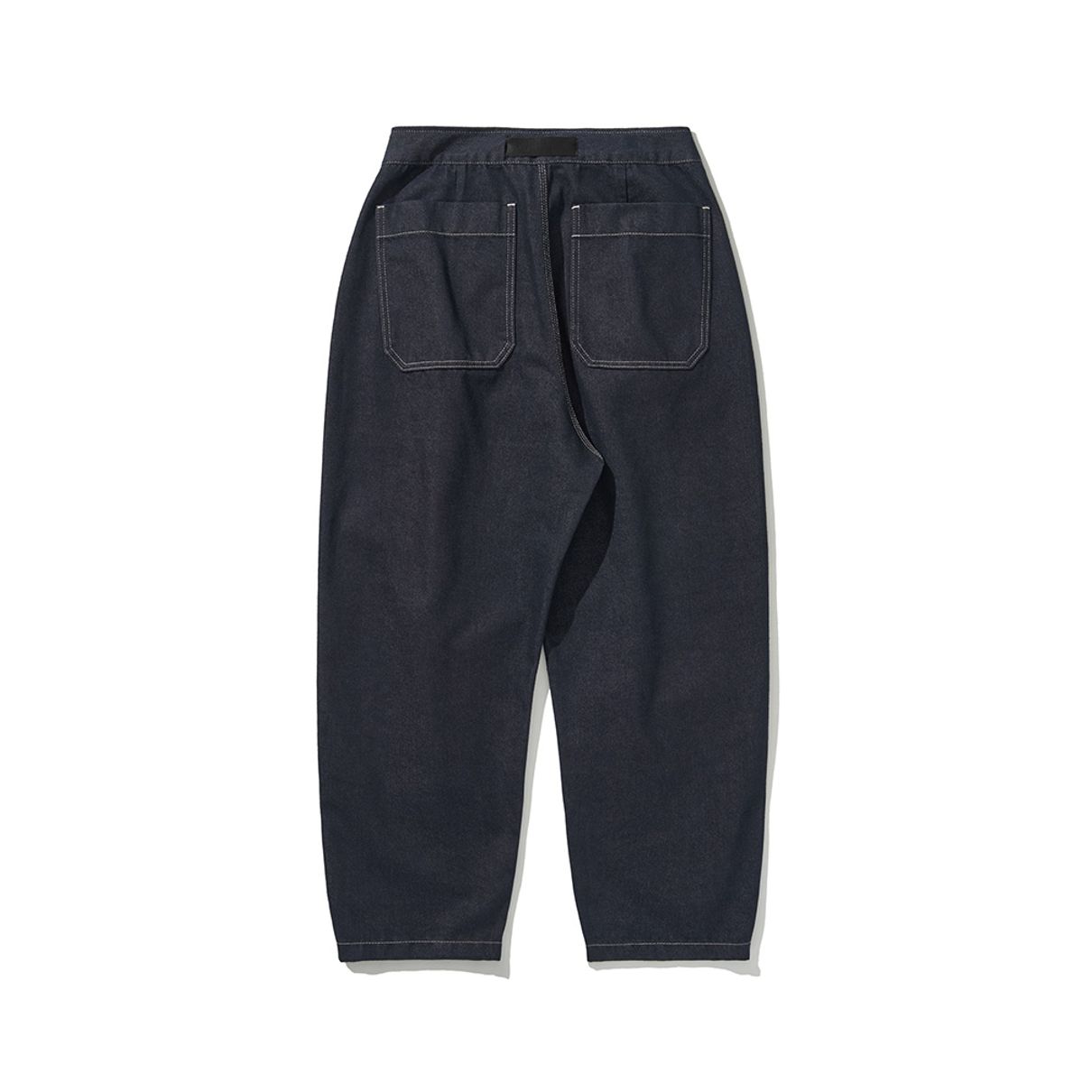 히즈핸더(HISHANDER) BELTED WIDE TAPERED DENIM PANTS