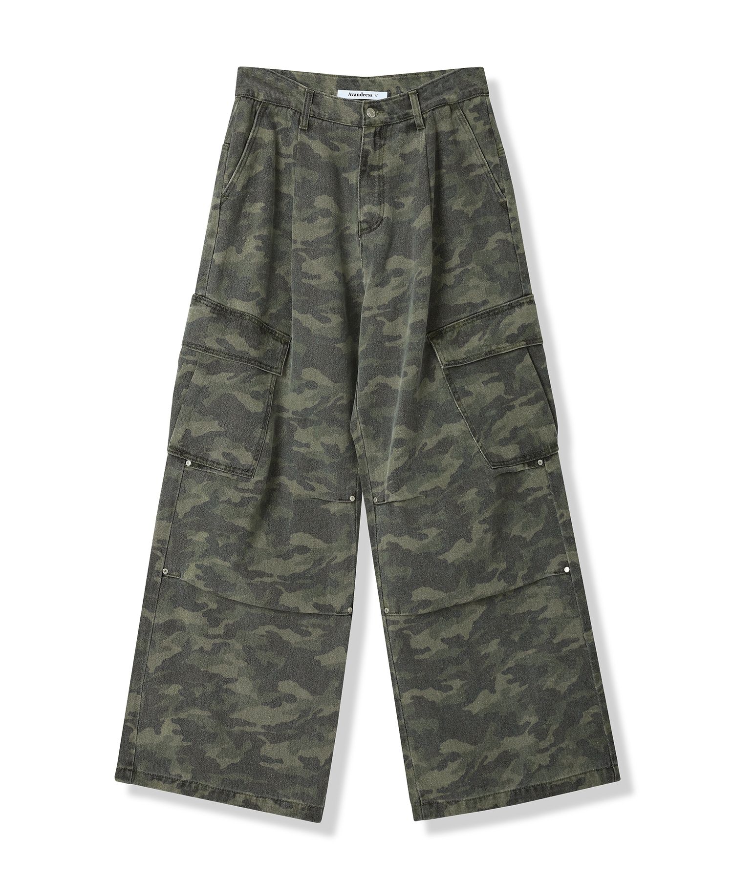 MUSINSA | AVANDRESS Side Big Cargo Pants LIGHT CAMO