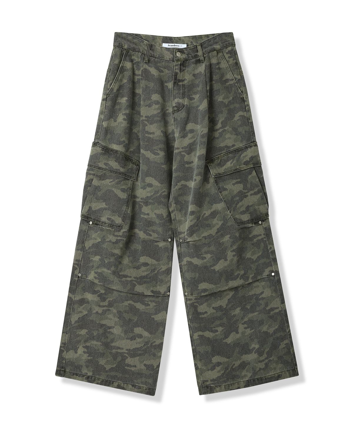 어반드레스(AVANDRESS) Side Big Cargo Pants INDIGO