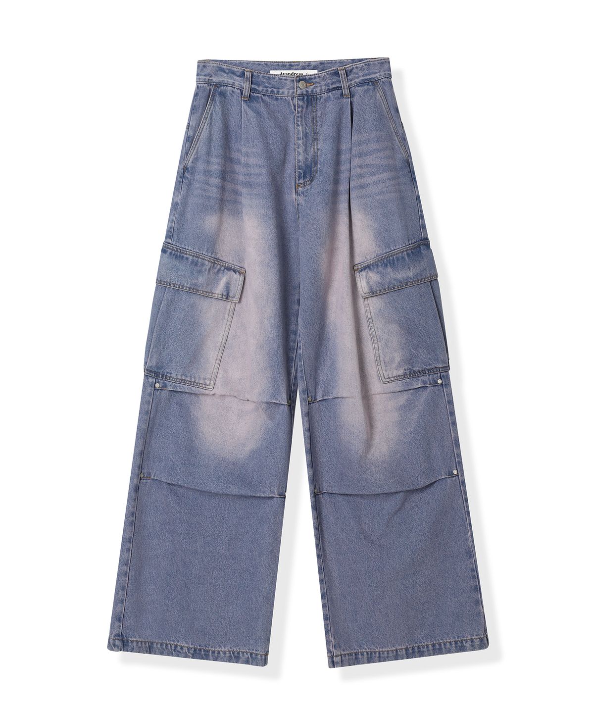 어반드레스(AVANDRESS) Side Big Cargo Pants INDIGO