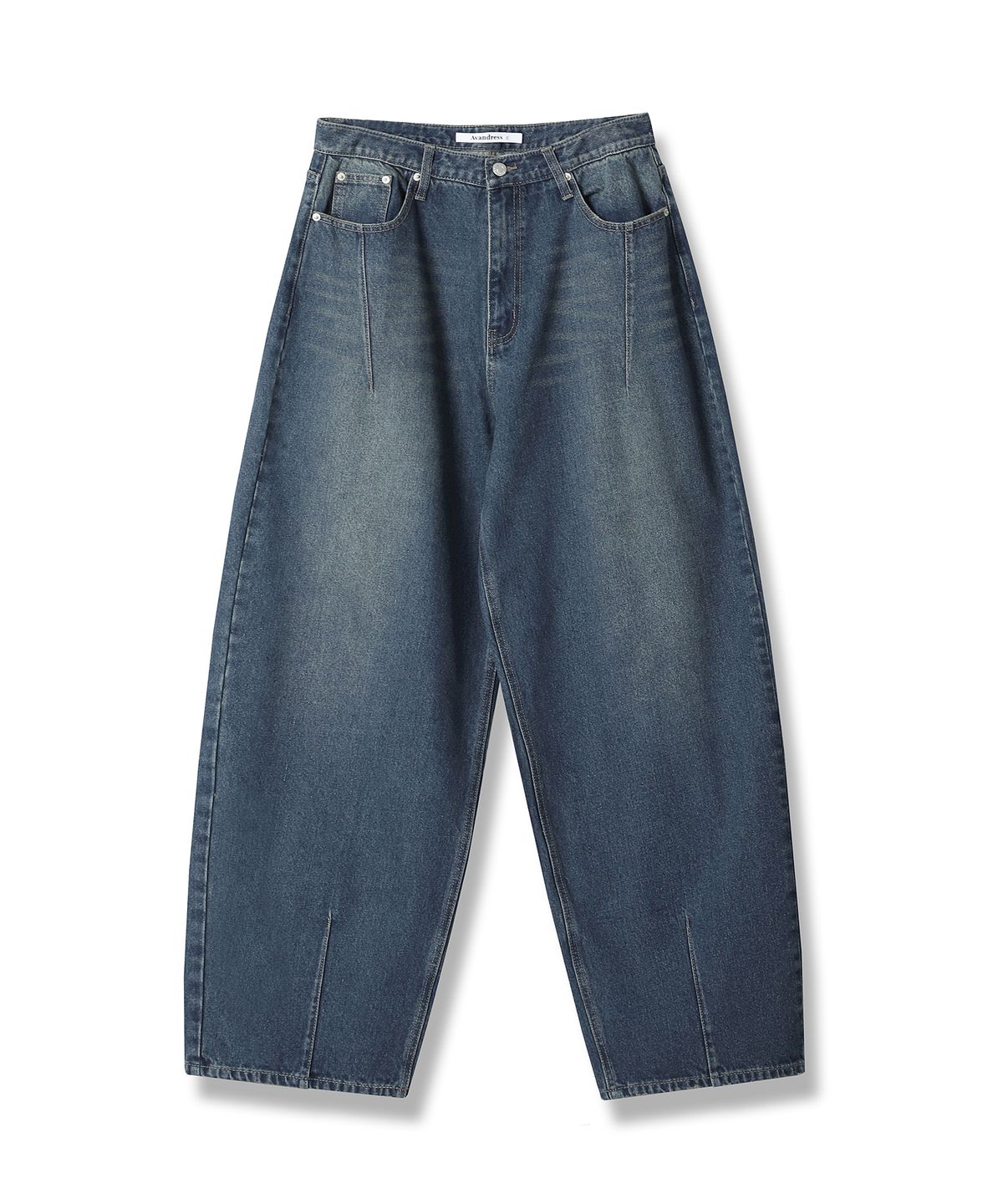어반드레스(AVANDRESS) Bias Pintuck Denim Pants BLACK