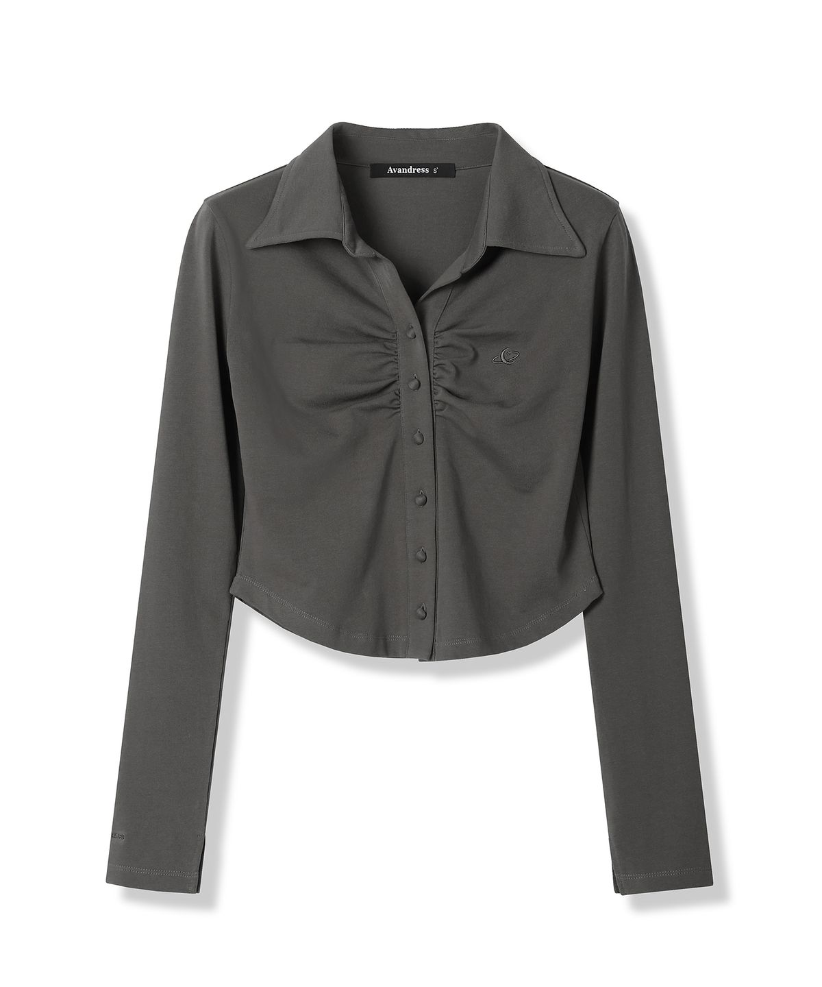 어반드레스(AVANDRESS) Nicole Cara Shirring Shirt BLACK