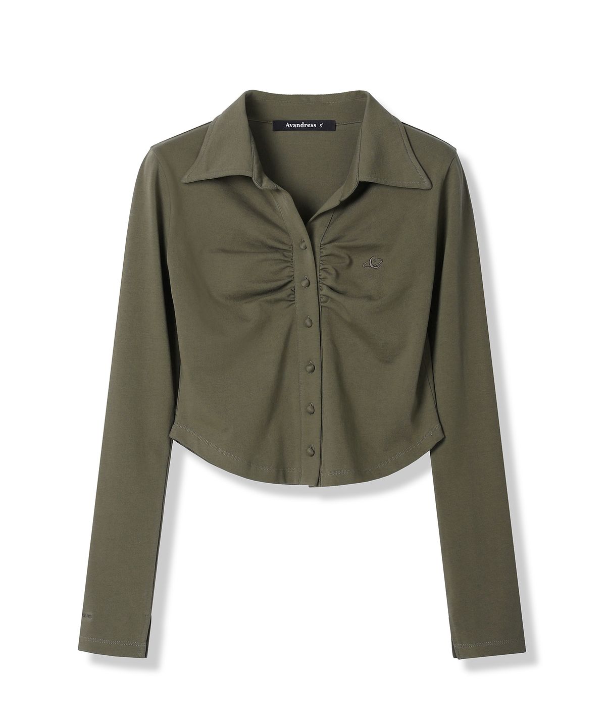 어반드레스(AVANDRESS) Nicole Cara Shirring Shirt BLACK