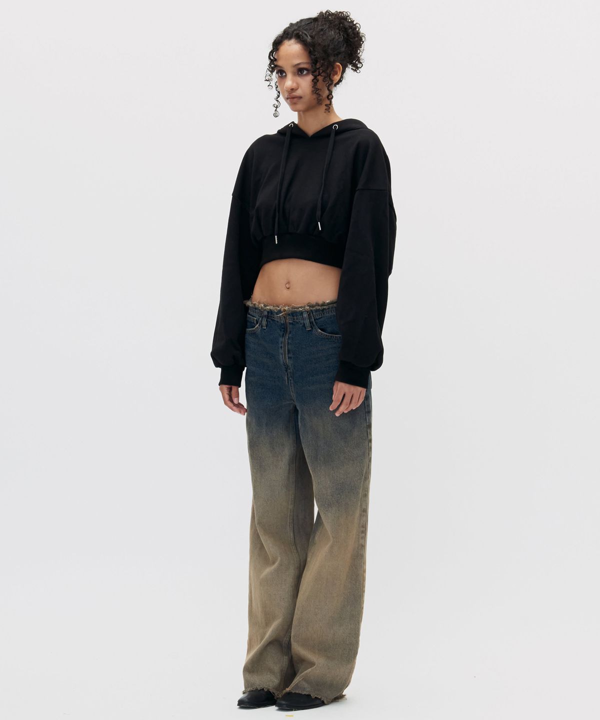 쎄쎄쎄(SETSETSET) GRADATION STANDARD FIT DENIM PANTS BLUE