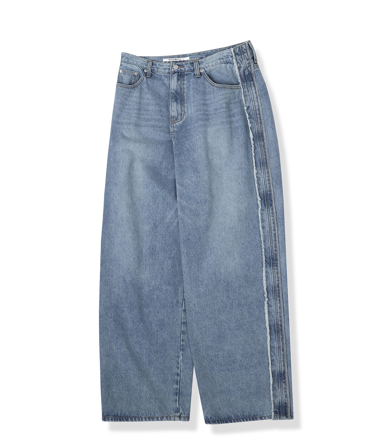 어반드레스(AVANDRESS) Side Tessle Denim Pants BLACK
