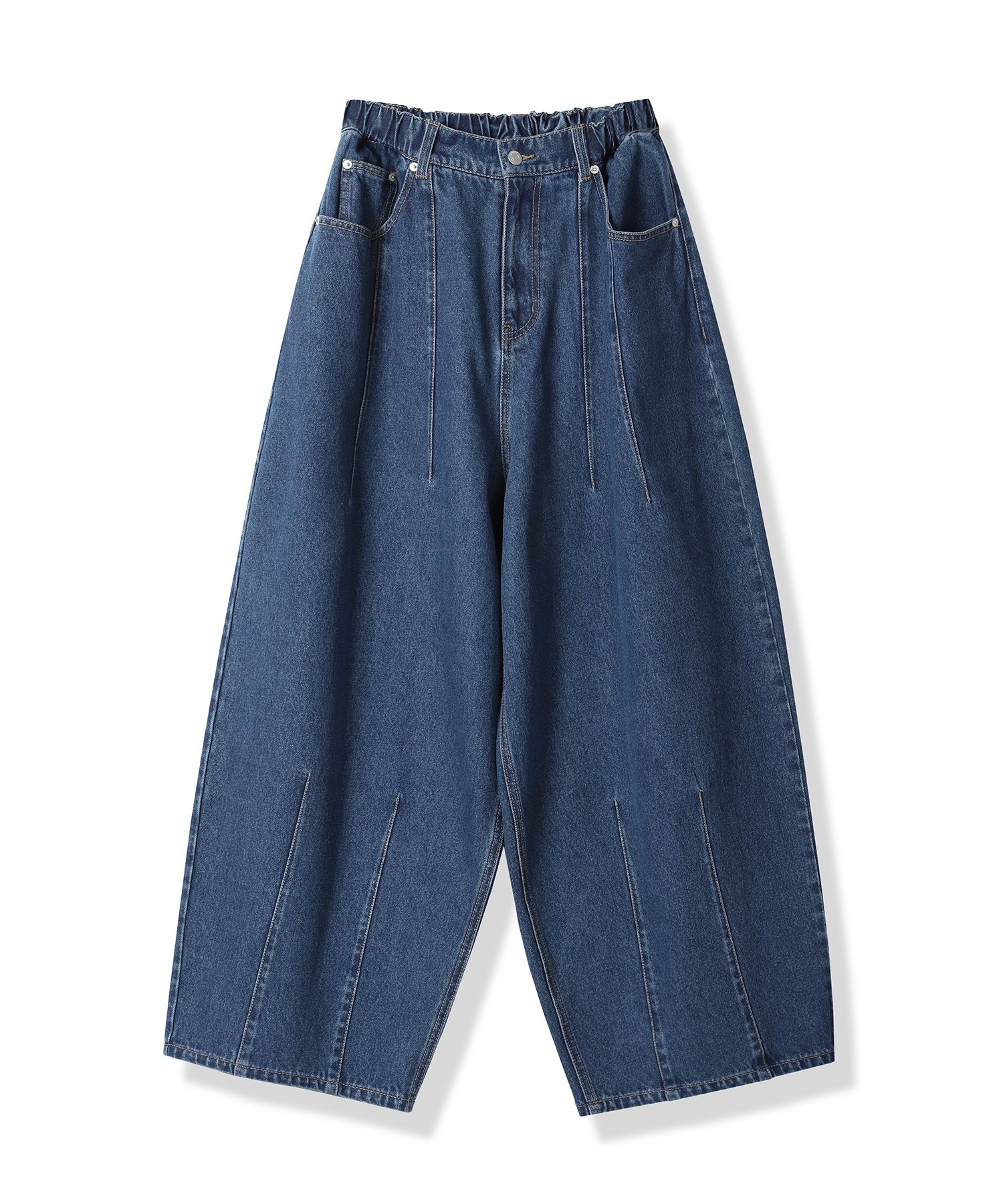 MUSINSA | AVANDRESS Super Wide Dart Denim Pants BLUE