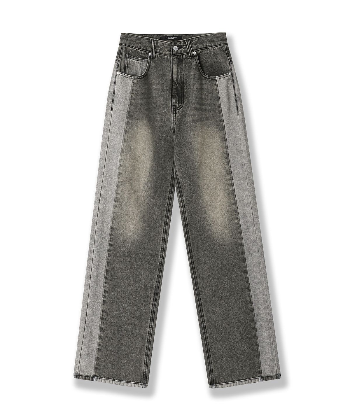 어반드레스(AVANDRESS) two-tone Wide Pants BLACK