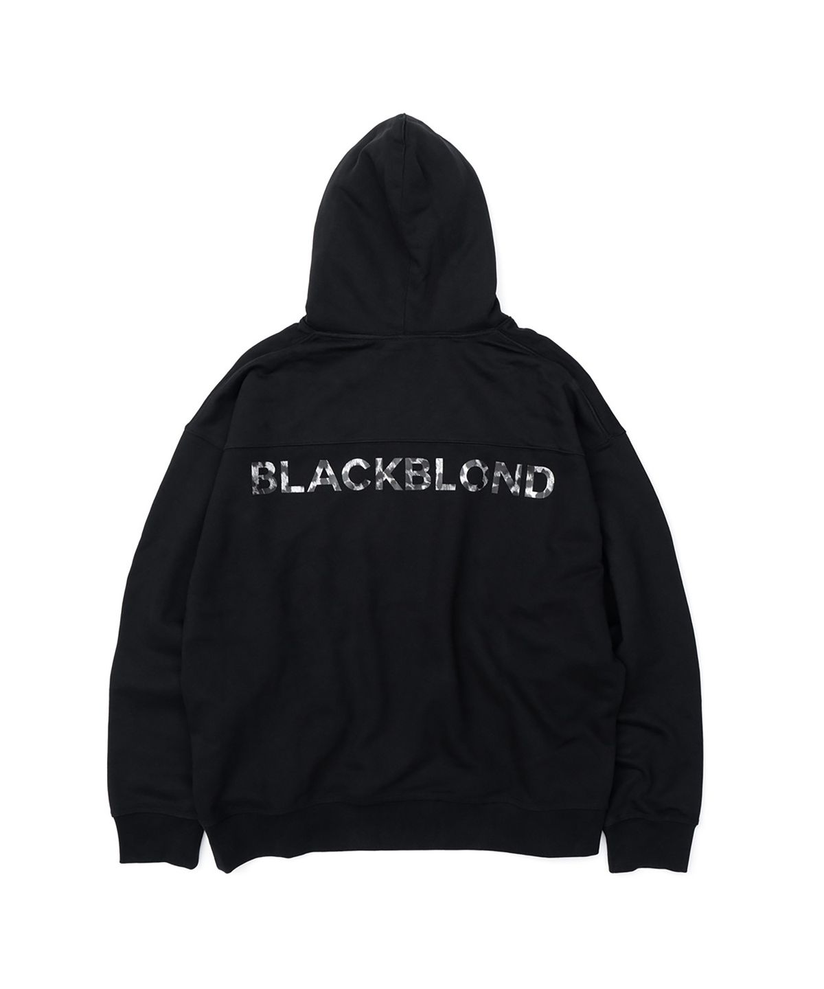 블랙블론드(BLACKBLOND) 비비디 레오파드 클래식 스마일 로고 후디 (블랙)