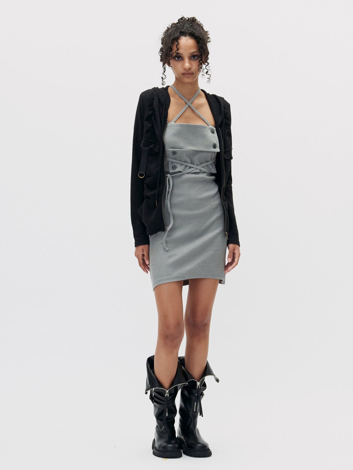쎄쎄쎄(SETSETSET) SIGNATURE CROSSOVER MINI DRESS