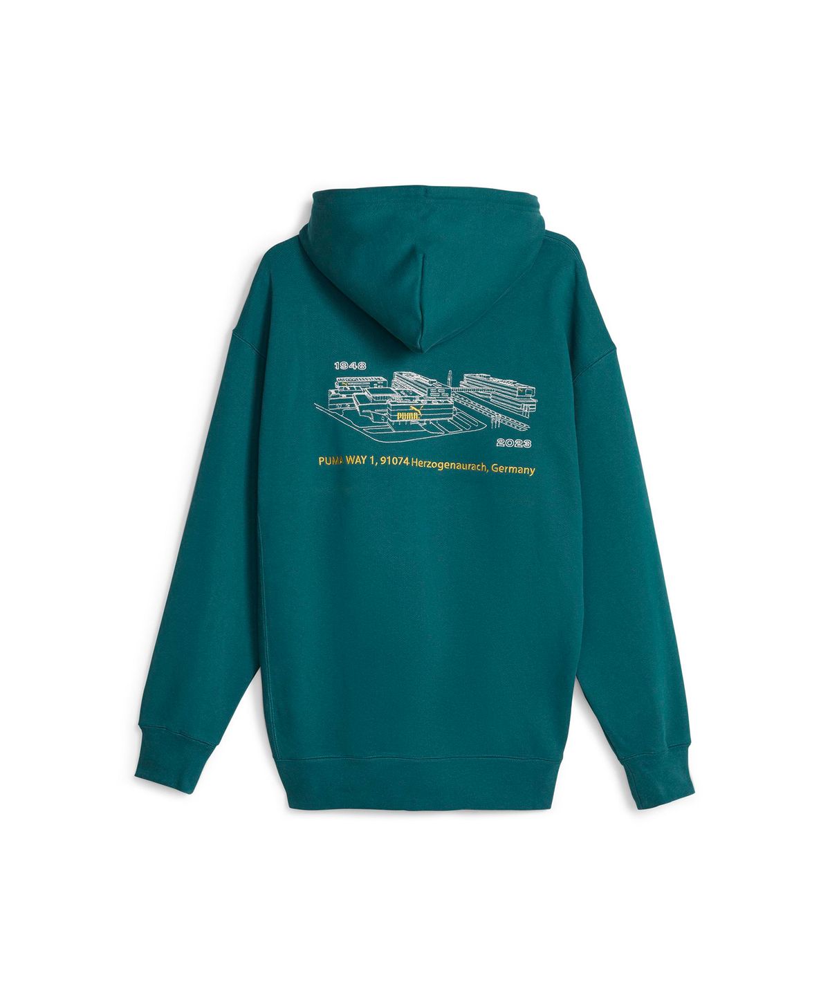 푸마(PUMA) No.1 로고 셀러브레이션 후드 티셔츠 - 그린 / 621740-43