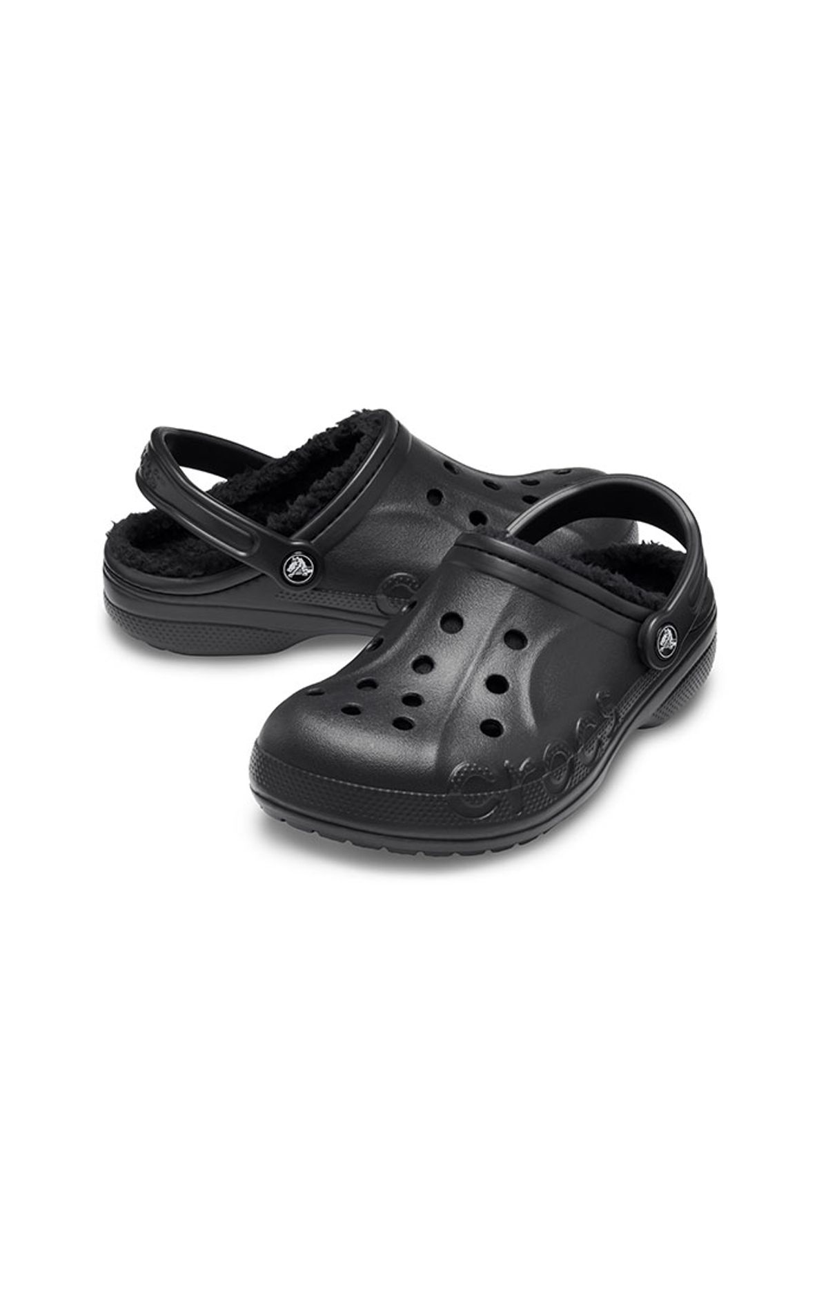 크록스(CROCS) 공용 바야 라인드 클로그 BLACK (23FUCL205969)