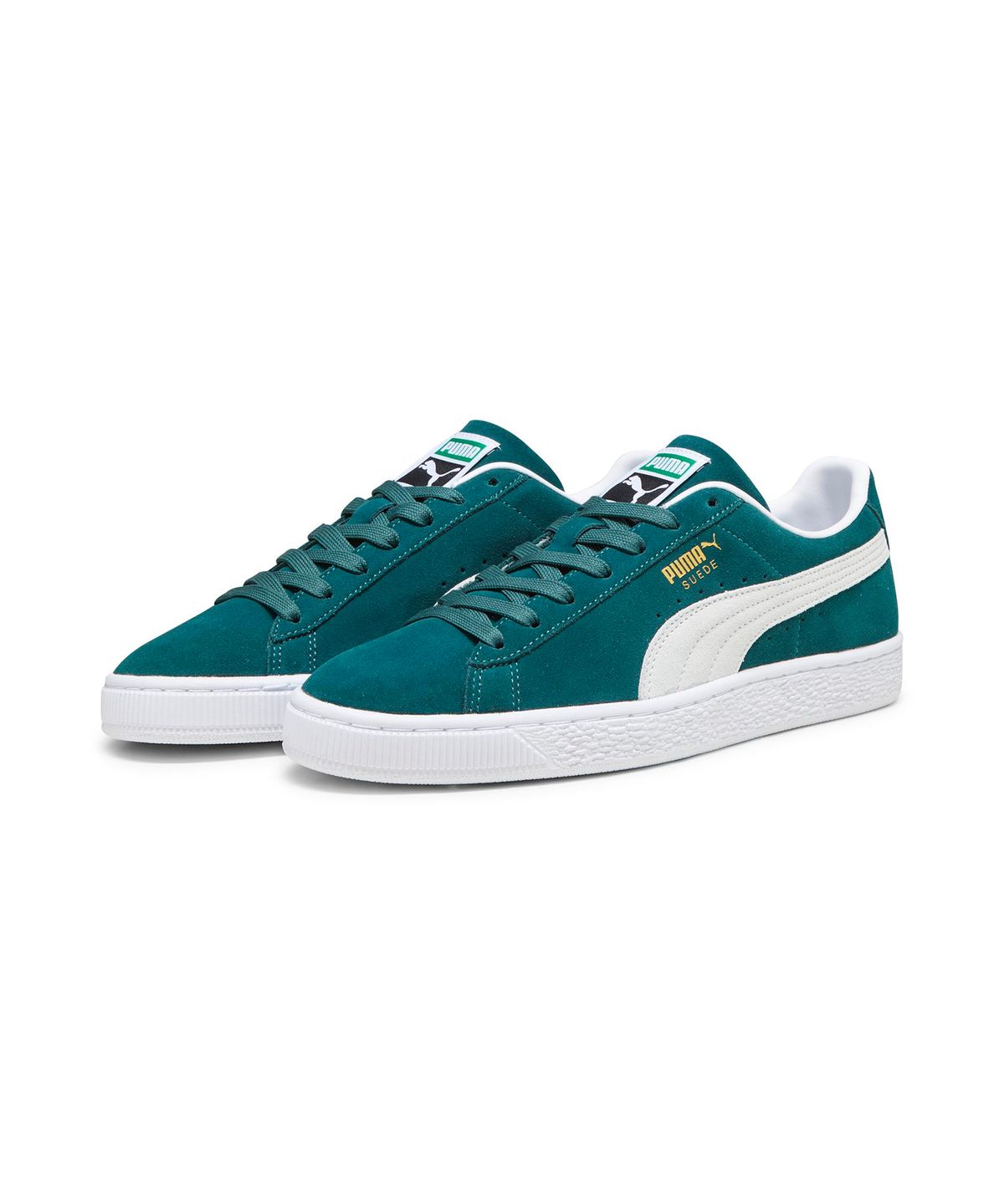 푸마(PUMA) 스웨이드 클래식 XXI - 그린:화이트 / 374915-89