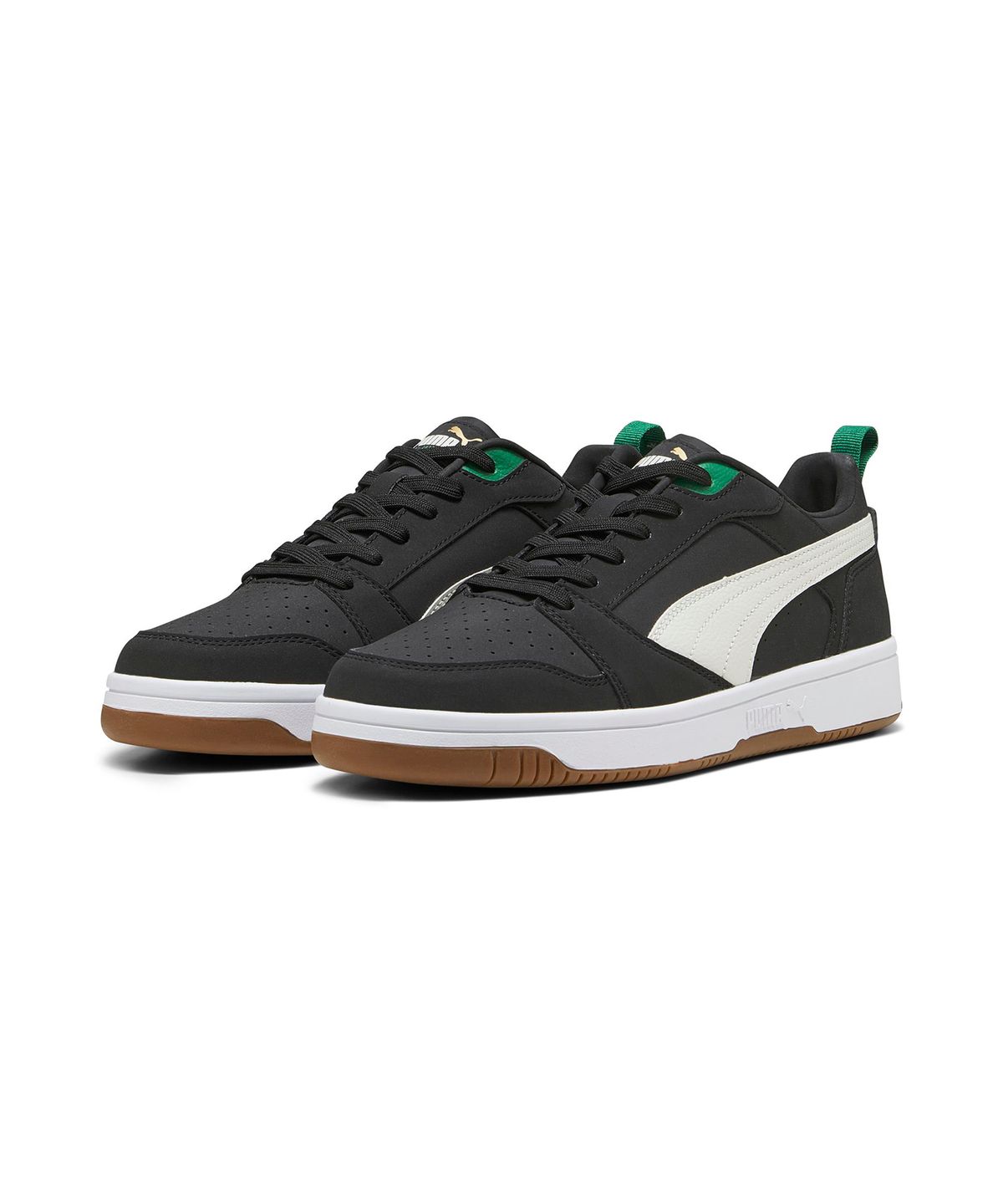 푸마(PUMA) 리바운드 v6 로우 75주년 - 블랙:아이보리 / 392484-01