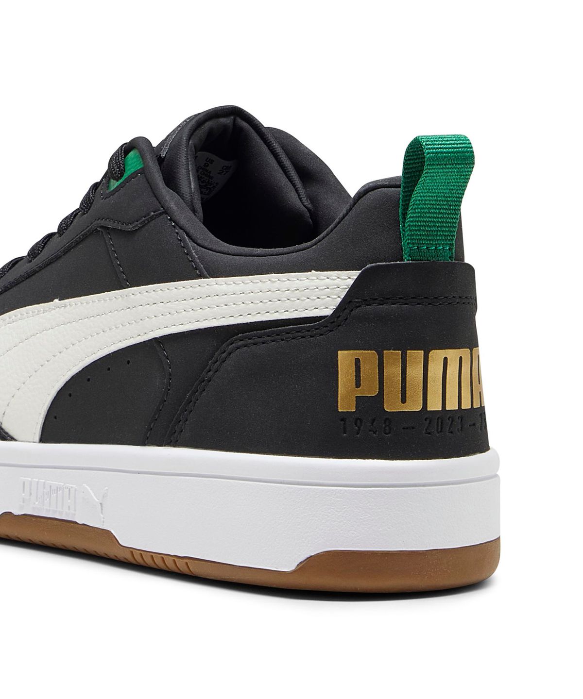푸마(PUMA) 리바운드 v6 로우 75주년 - 블랙:아이보리 / 392484-01