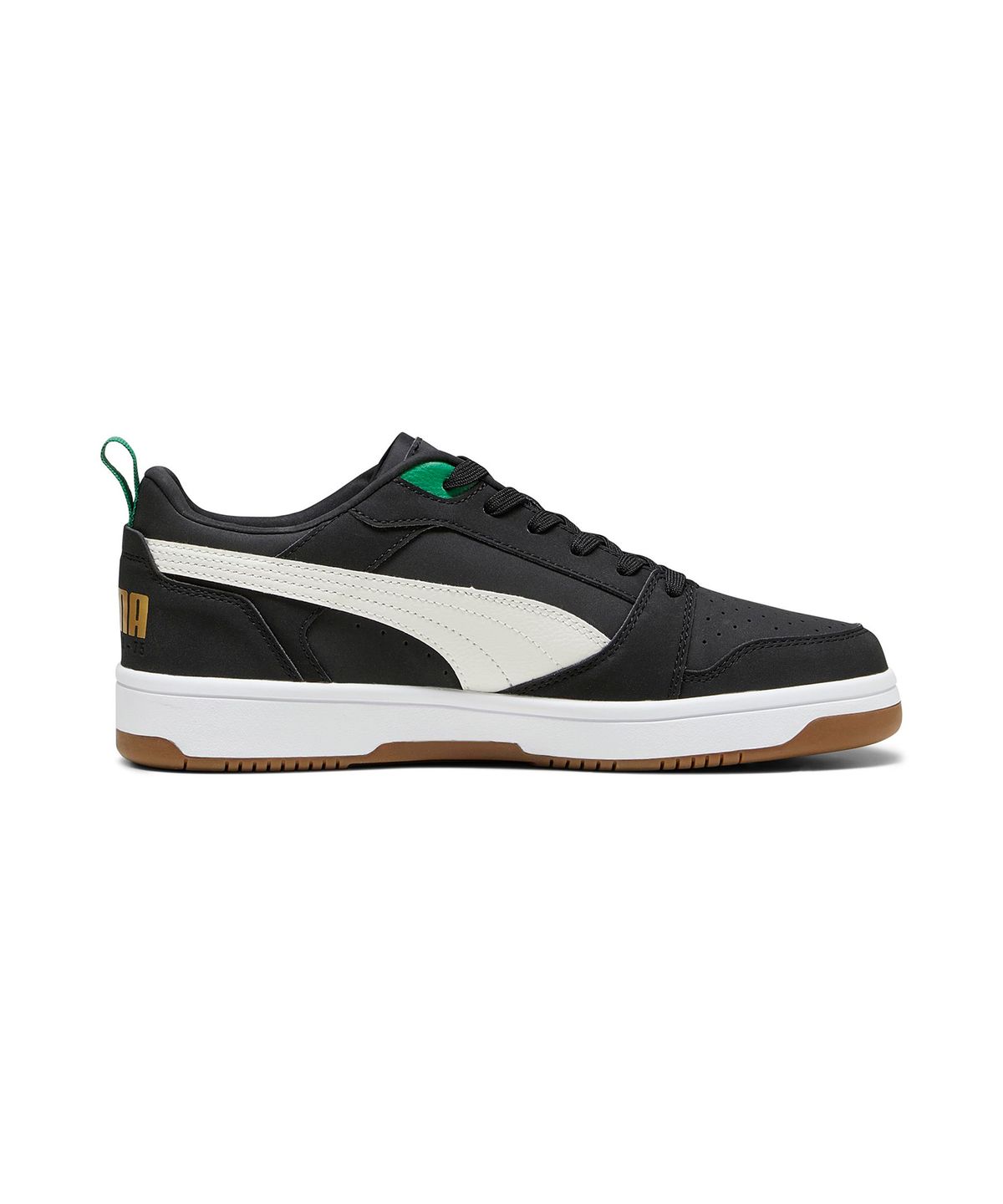 푸마(PUMA) 리바운드 v6 로우 75주년 - 블랙:아이보리 / 392484-01