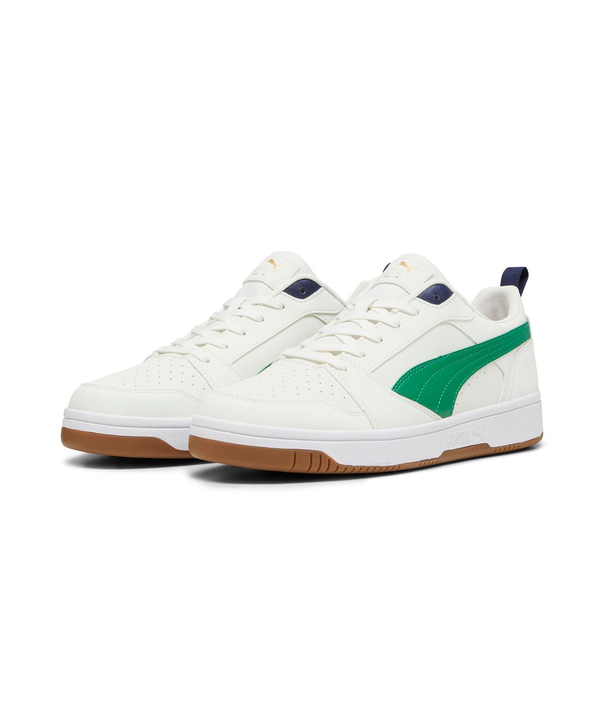 푸마(PUMA) 리바운드 v6 로우 75주년 - 아이보리:그린 / 392484-02
