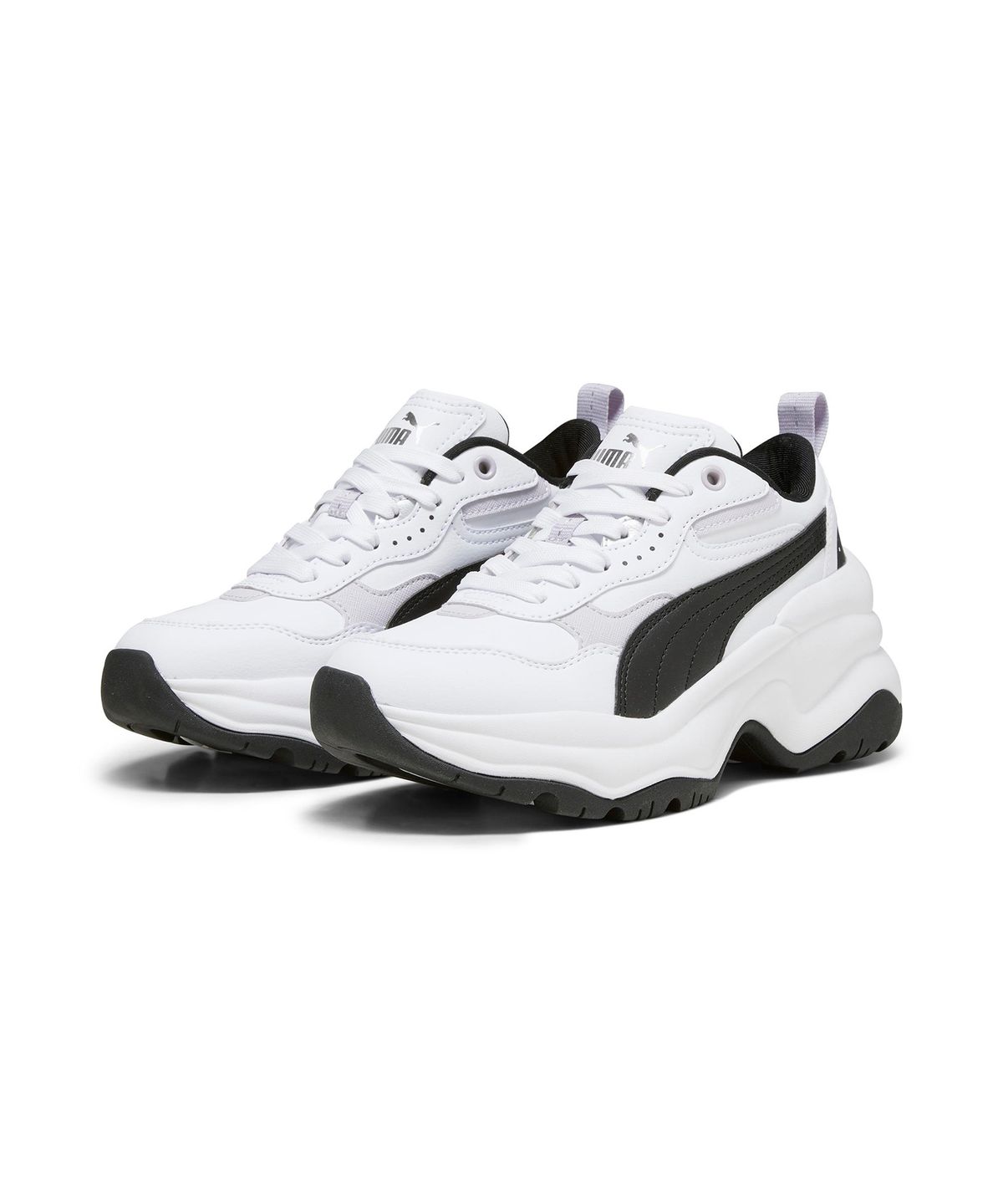 푸마(PUMA) 실리아 웨지 - 화이트:블랙:라벤더 / 393915-01
