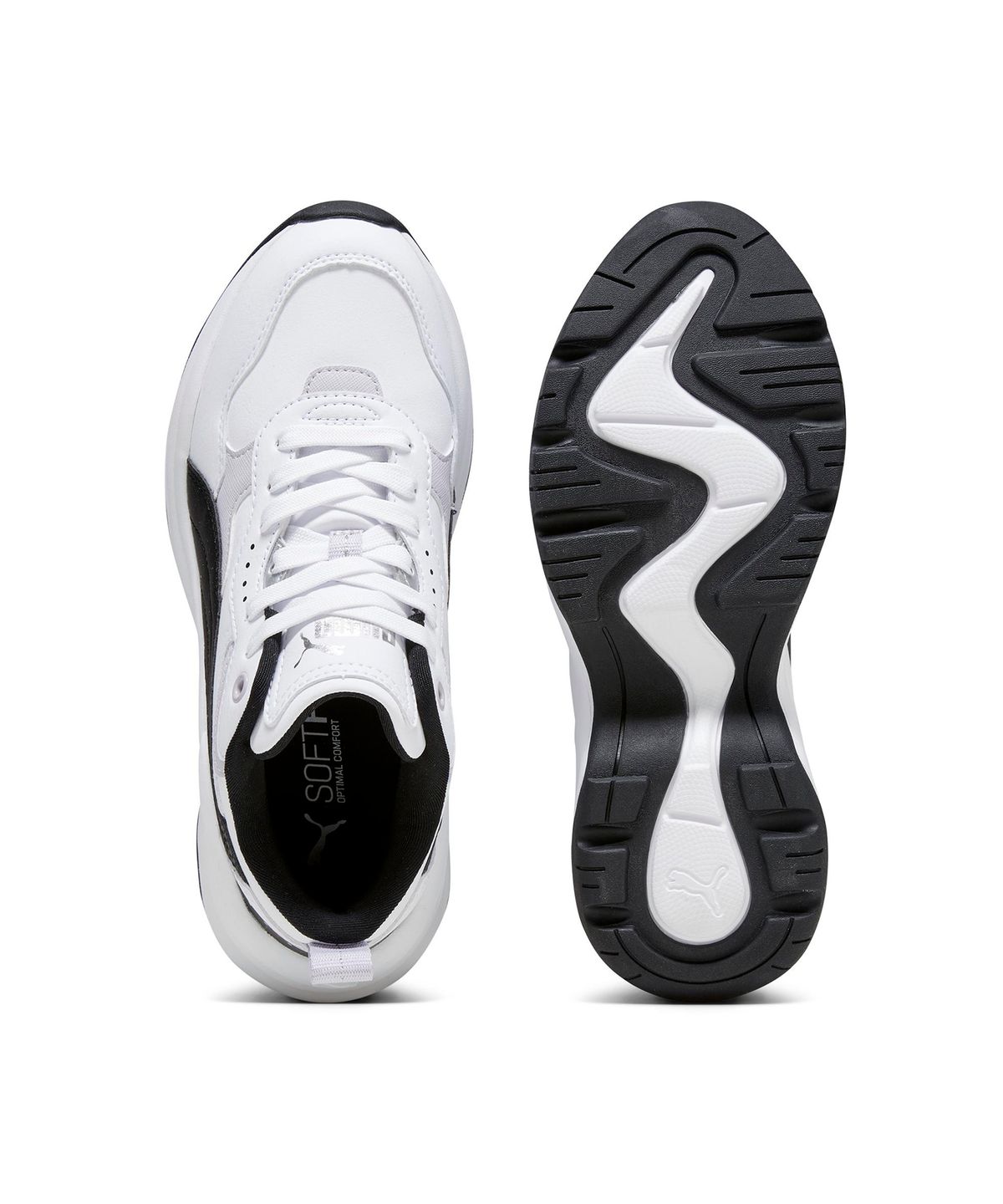 푸마(PUMA) 실리아 웨지 - 화이트:블랙:라벤더 / 393915-01