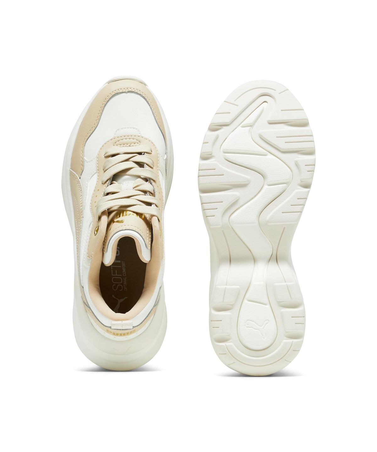 푸마(PUMA) 실리아 웨지 - 아이보리:베이지:골드 / 393915-04