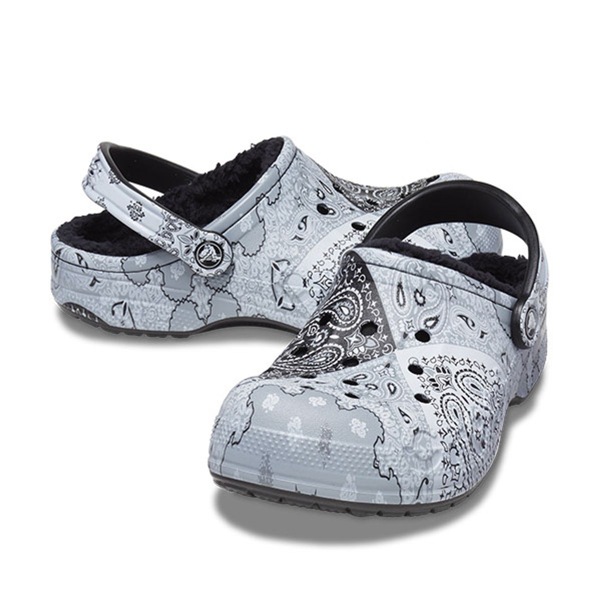 크록스(CROCS) 공용 바야 라인드 프린트 클로그 BAN (23FUCL205975)