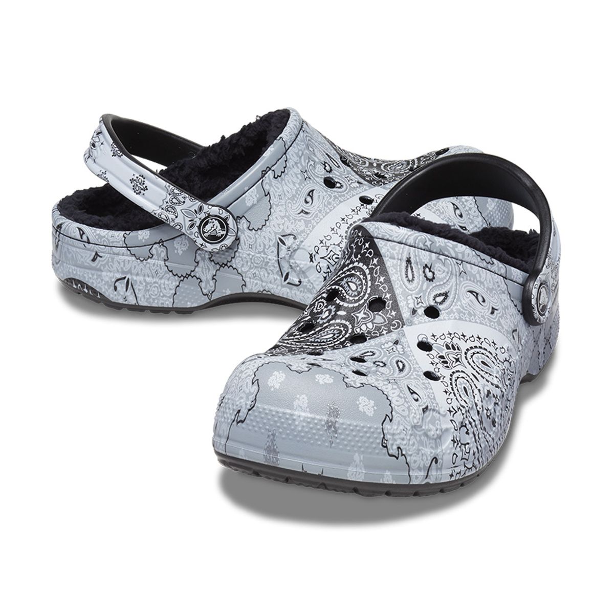 크록스(CROCS) 공용 바야 라인드 프린트 클로그 BAN (23FUCL205975)