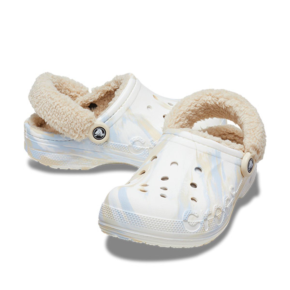 크록스(CROCS) 공용 바야 라인드 퍼즈 스트랩 마블 CLG WHM (23FUCL209241)